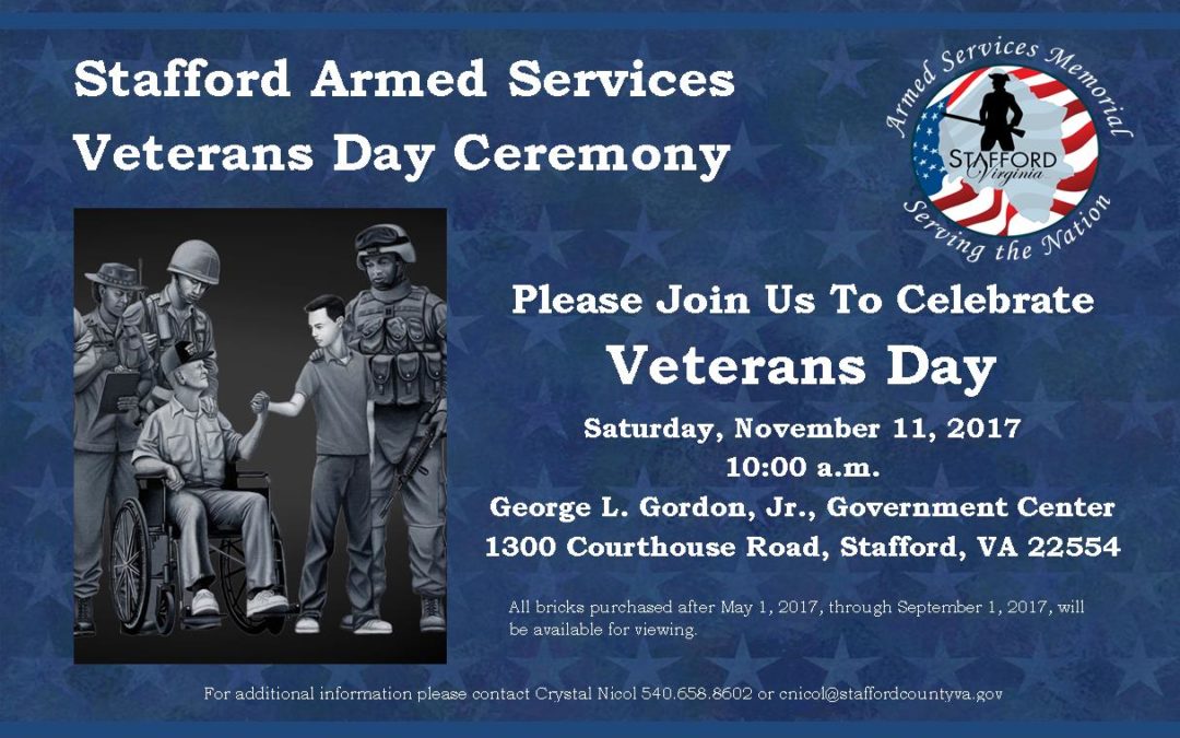 Stafford Armed Services Memorial Veterans Day