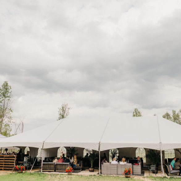 large white event tent