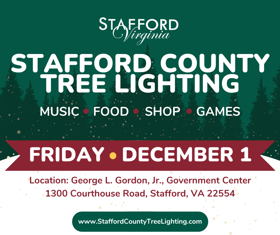 Stafford County Tree Lighting. Friday, December 1st