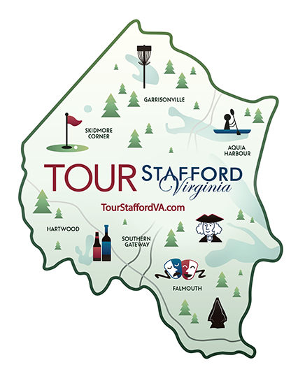 Stafford Map sticker