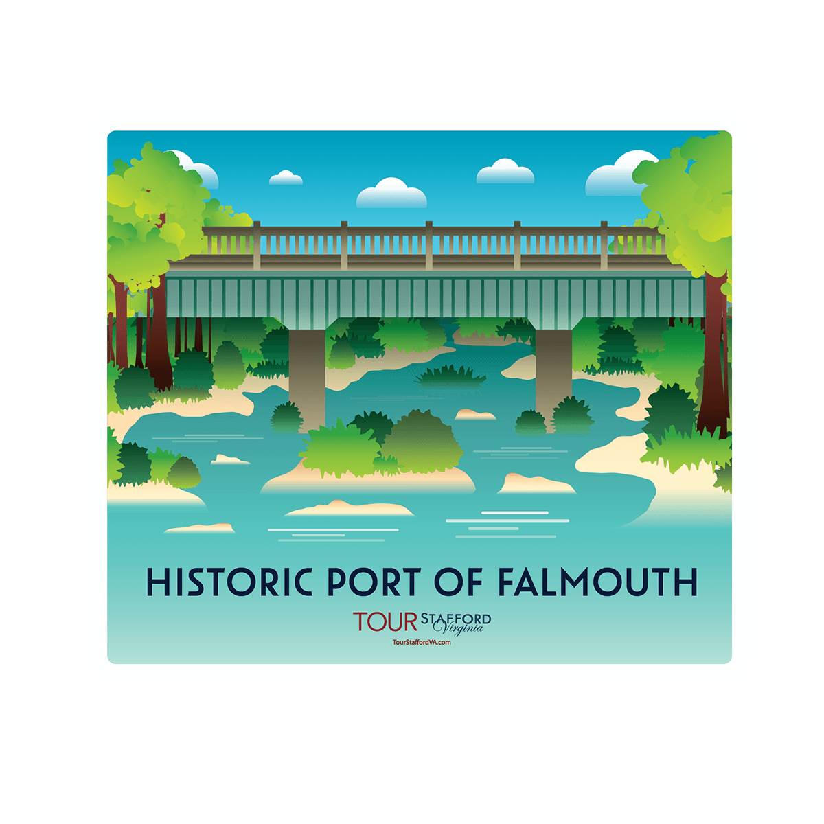 Historic Port of Falmouth sticker