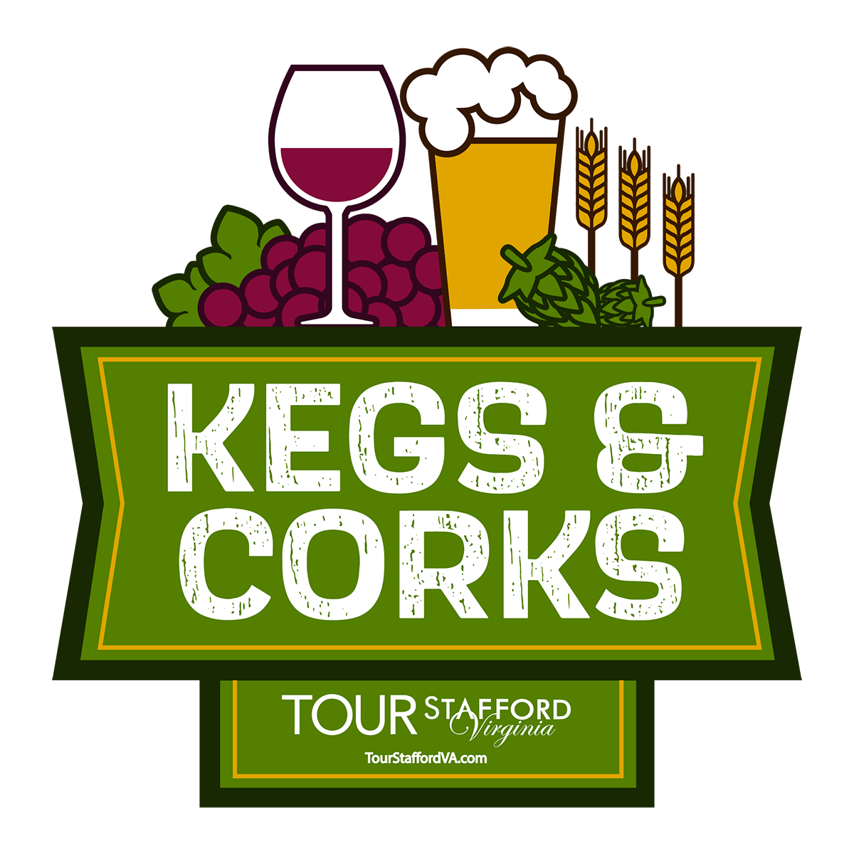 kegs & corks logo