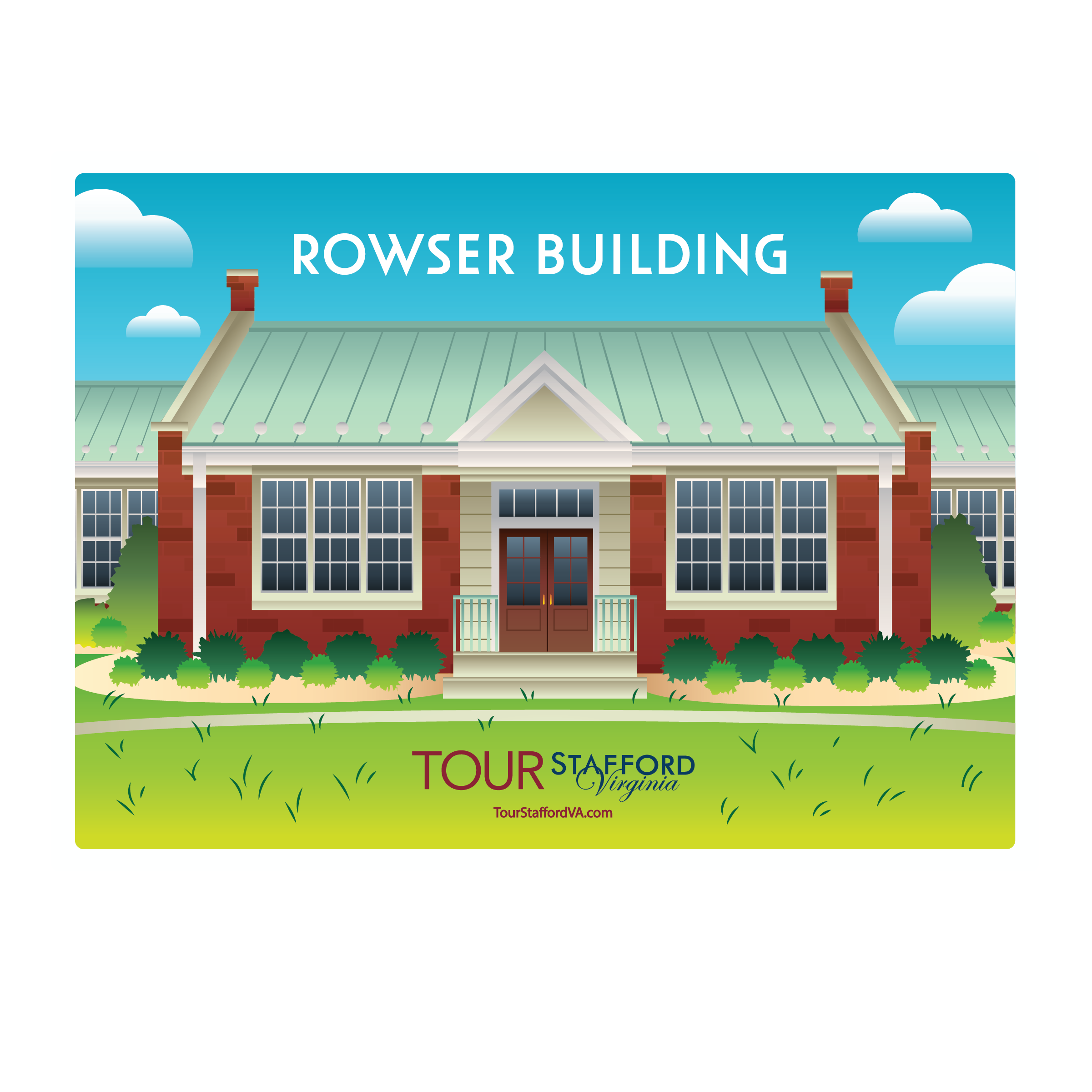 Rowser Building sticker