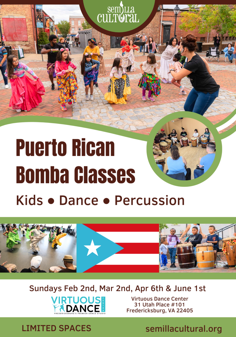 Semillitas Puerto Rican Bomba Kids Tour Stafford Virginia