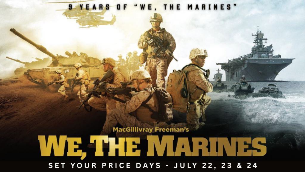 We, The Marines – Set Your Own Price Days