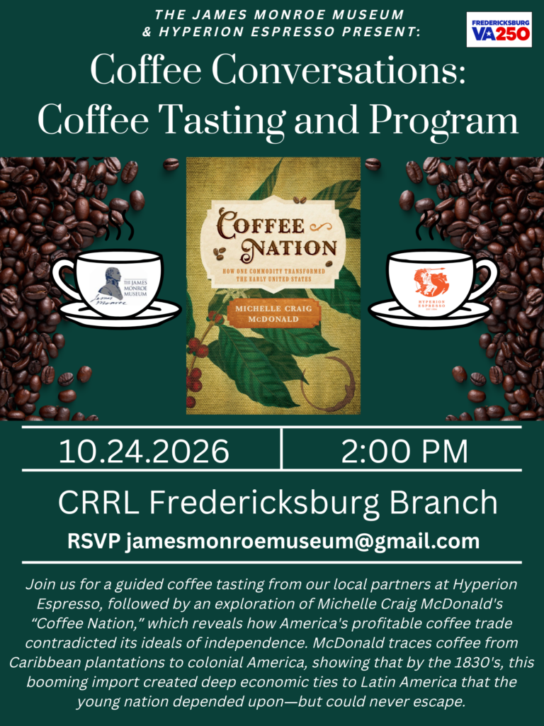 Coffee Nation: Book Talk and Coffee Tasting
